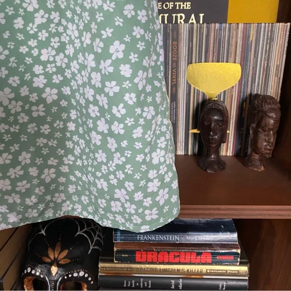 Princess Polly - Tallie Mini Dress Green Floral - size 0 - Picture 4 of 7